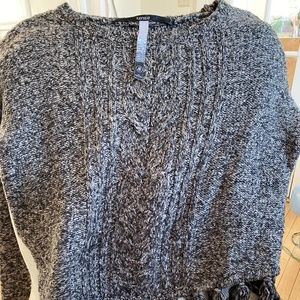 KENSIE Tassel slightly Cropped Pullover Sweater S